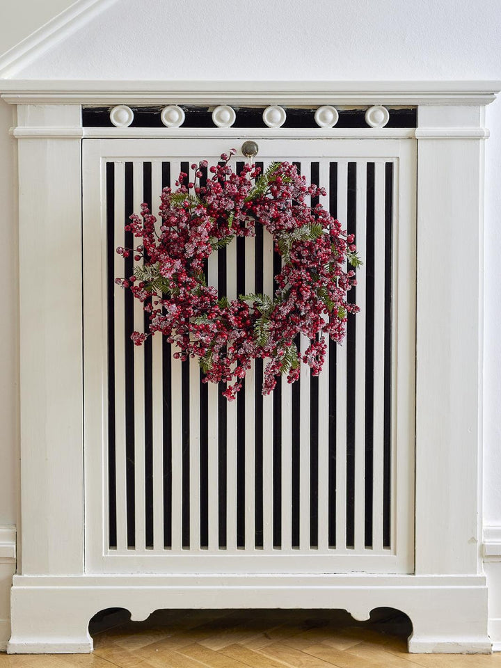 Bloomingville - Winter Berry Krans, Rød, Kunstige Blomster 82073066 - Red
