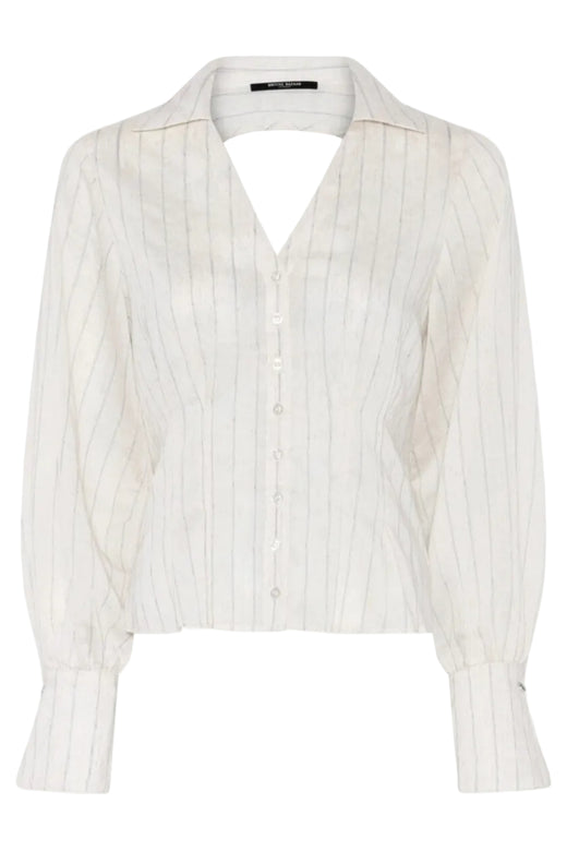 Bruuns Bazaar - Coccobbviona Shirt BBW5012 - Snow White With Black Stripe