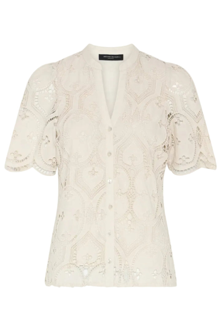 Bruuns Bazaar - Raveneabburesa Shirt BBW5030 - Vanilla Ice