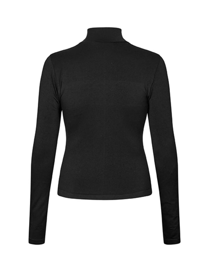 Lykkeland Ateliér - Faye High Neck W/Logo L0825925F.500 - Black