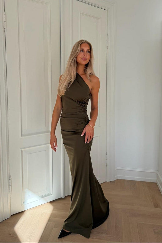 Byic - Andreaic Maxi Dress A23768 - Army Green Kjoler 