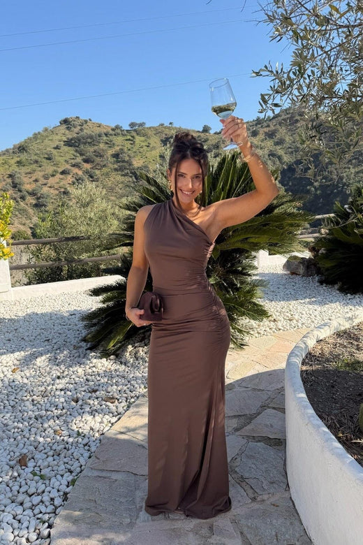 BYIC - Andreaic Maxi Dress A23768 - Dark Brown Kjoler 