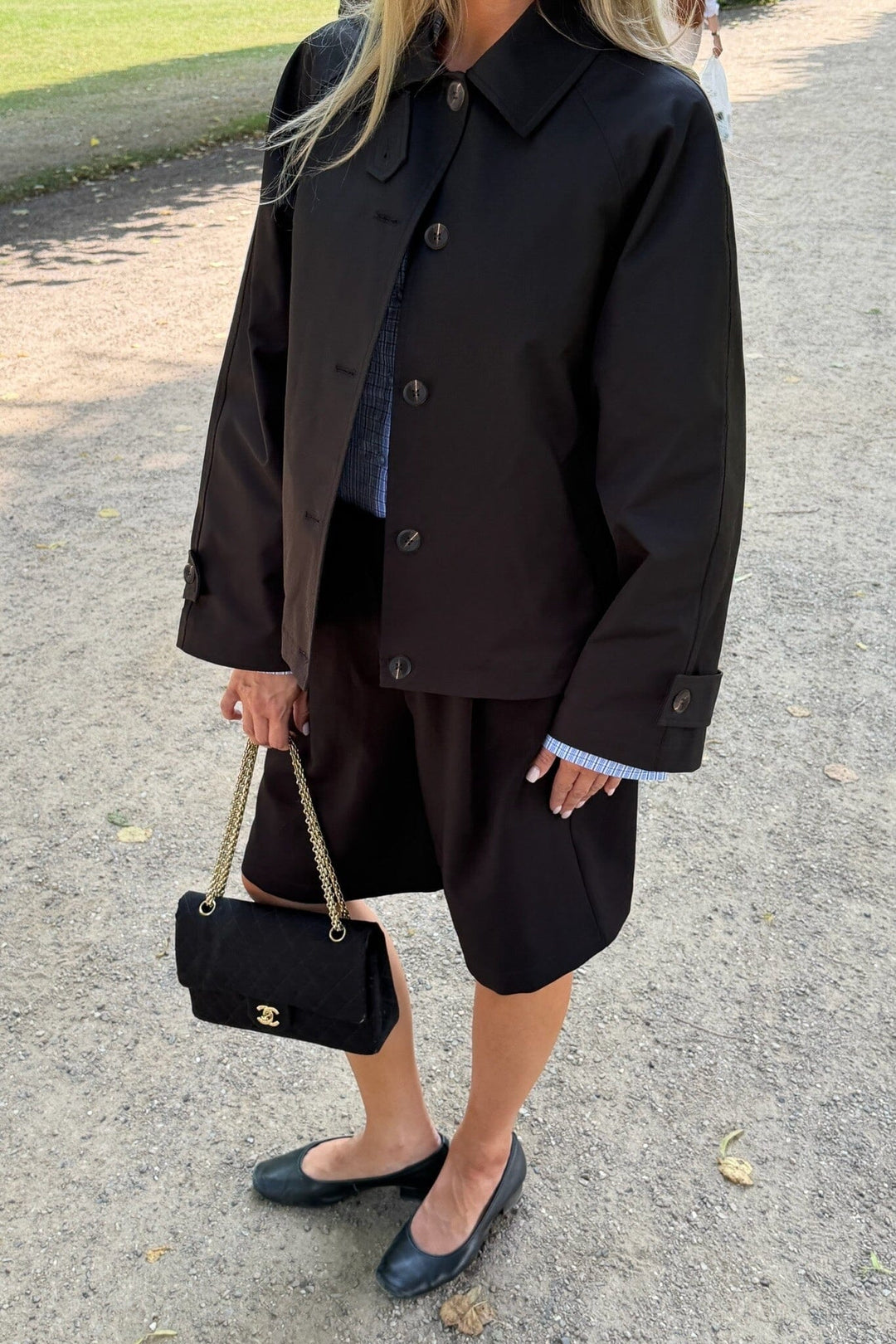 BYIC - Avaic Short Trenchcoat A2519 - Black Jakker 