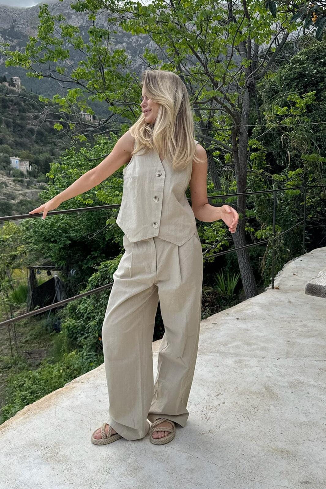 BYIC - Celinaic Pants - sand Sand Bukser 