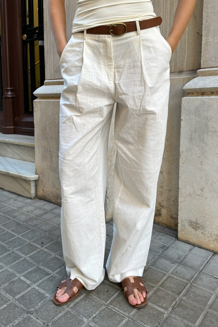BYIC - Celinaic Pants - white White Bukser 