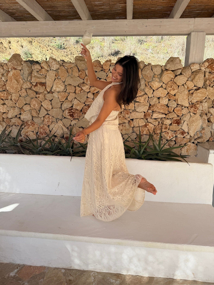 BYIC - Hollyic Wrap Top A25102 - Off White Lace T-shirts 