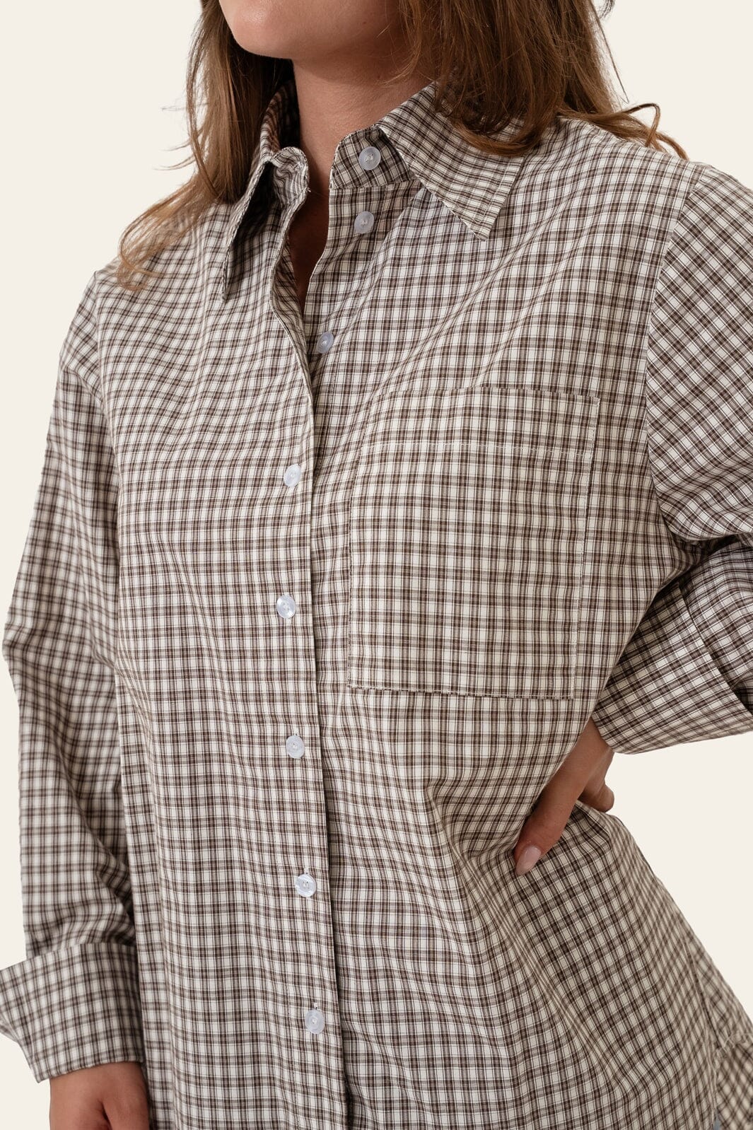 BYIC - Isabellaic Shirt A2537 - Brown Checks