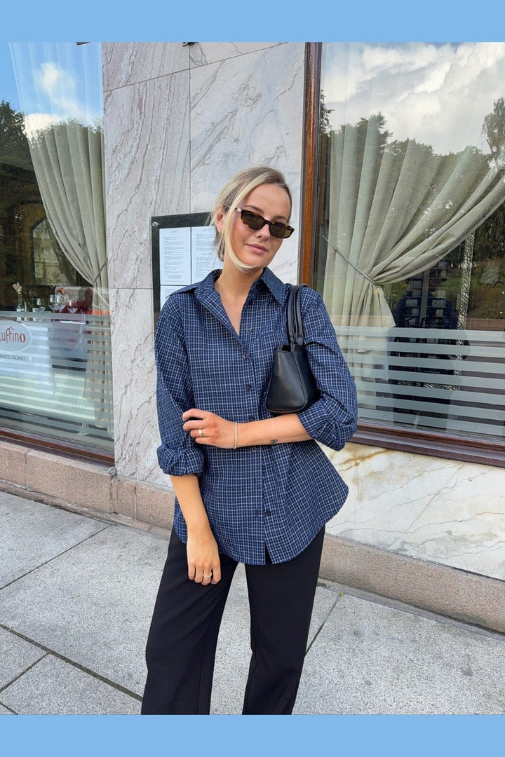 BYIC - Isabellaic Shirt A2537 - Navy Checks