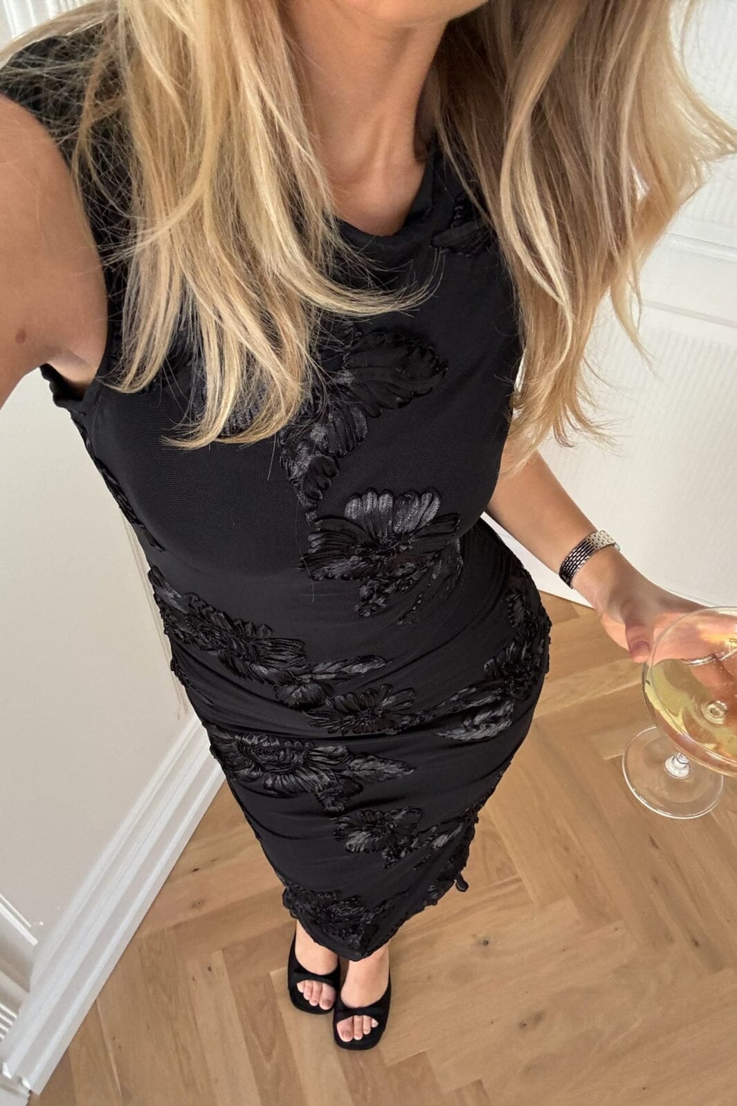 BYIC - Miraic Mesh Dress A23766 - Black Flower