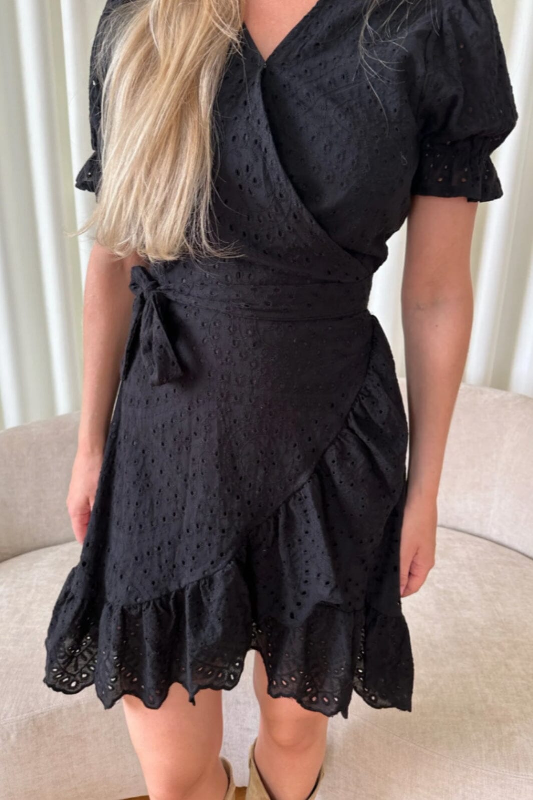 BYIC - Naomi Dress - Black Embroidery Kjoler 