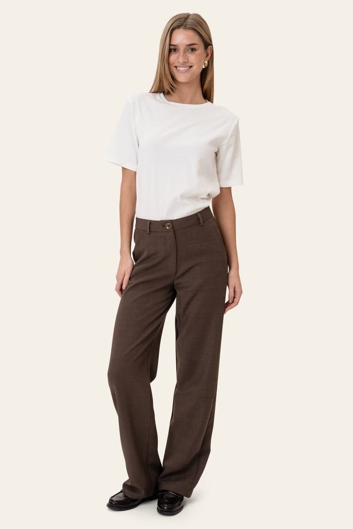 BYIC - Signatureic Wide Pants A2586 - Dark Brown