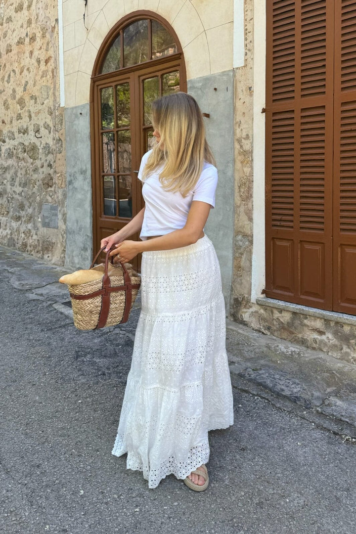 BYIC - Sofiaic Long Skirt - wl White Lace Nederdele 