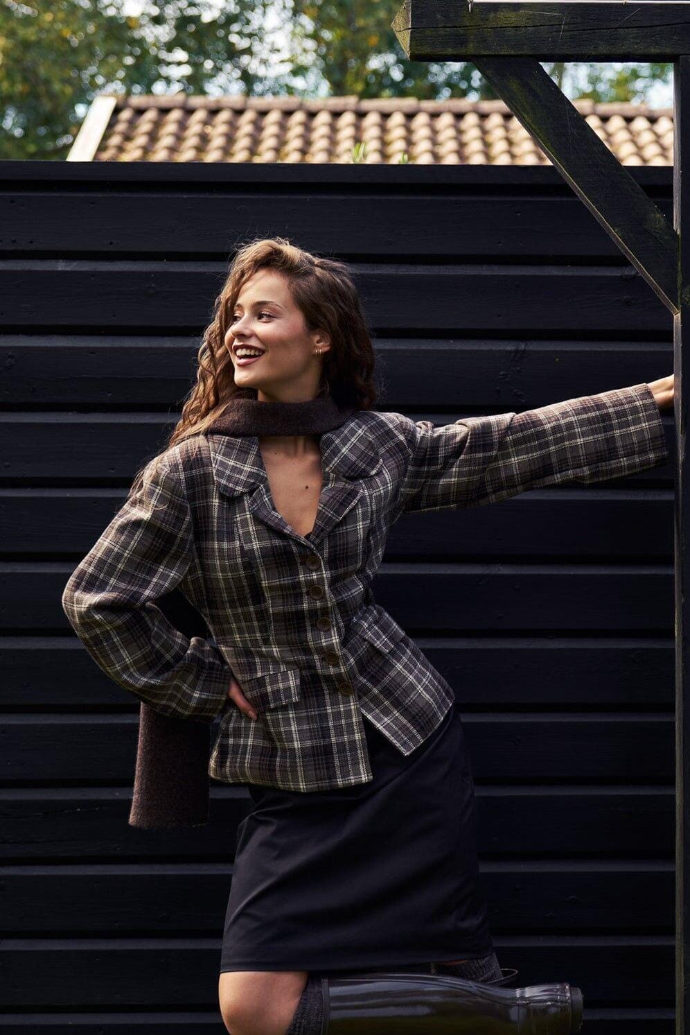 BYIC - Stineic Blazer A23859 - Brown Heritage Checks Blazere 