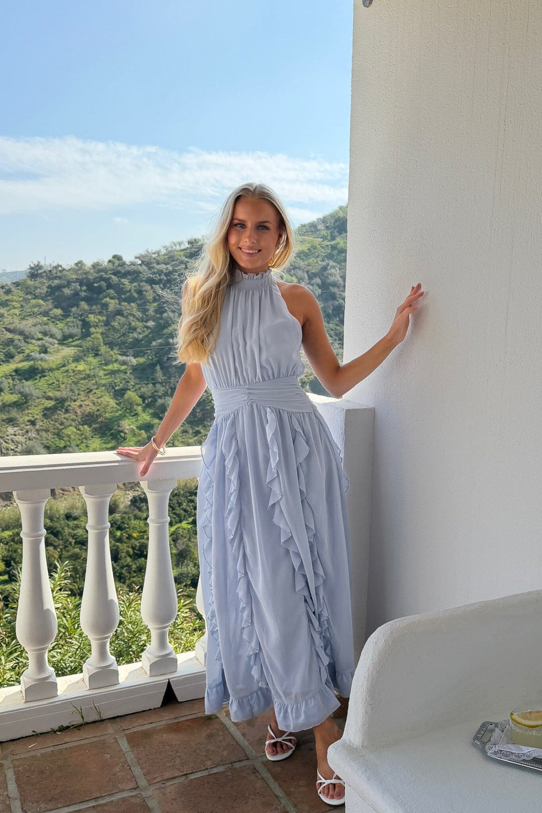 BYIC - Tianaic Maxi Dress A25246 - Blue Kjoler 