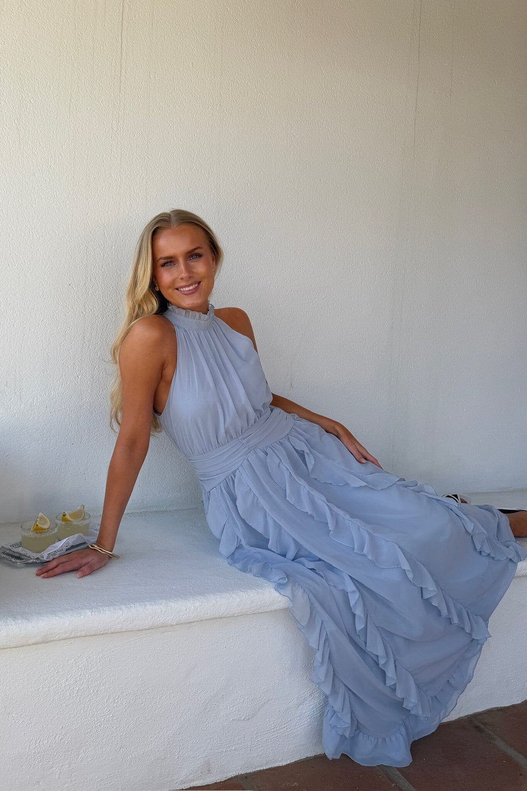 BYIC - Tianaic Maxi Dress A25246 - Blue Kjoler 