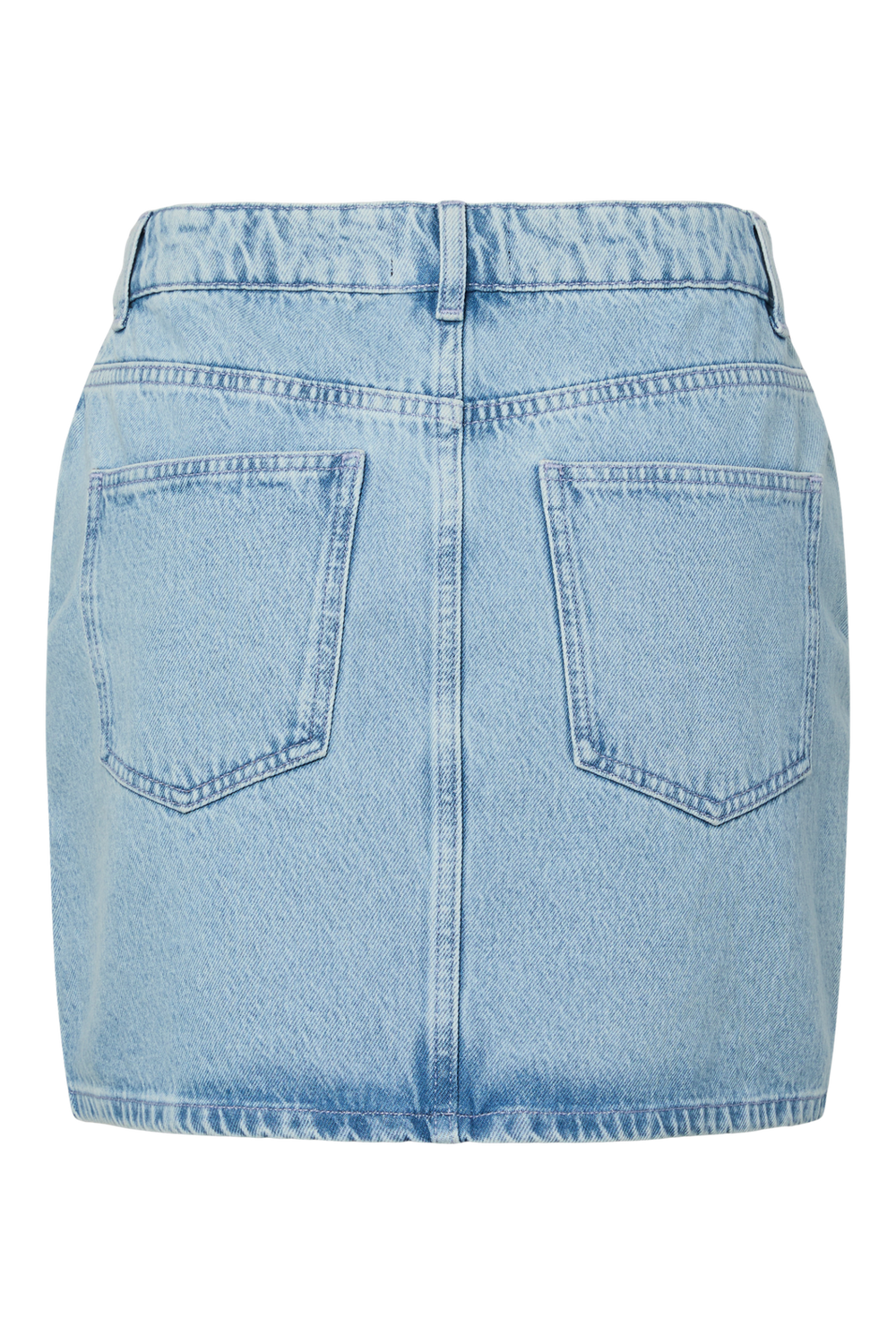 Pieces - Pcnoel Short Denim Skirt Pp - 4936544 Light Blue Denim Rhine Stones