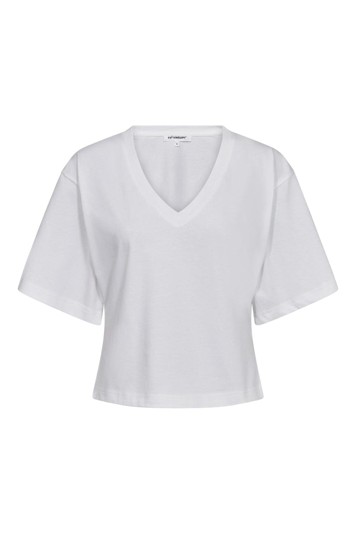 Co´Couture - 43012 Zengacc Tee V-Neck 505608 - 00021 - White