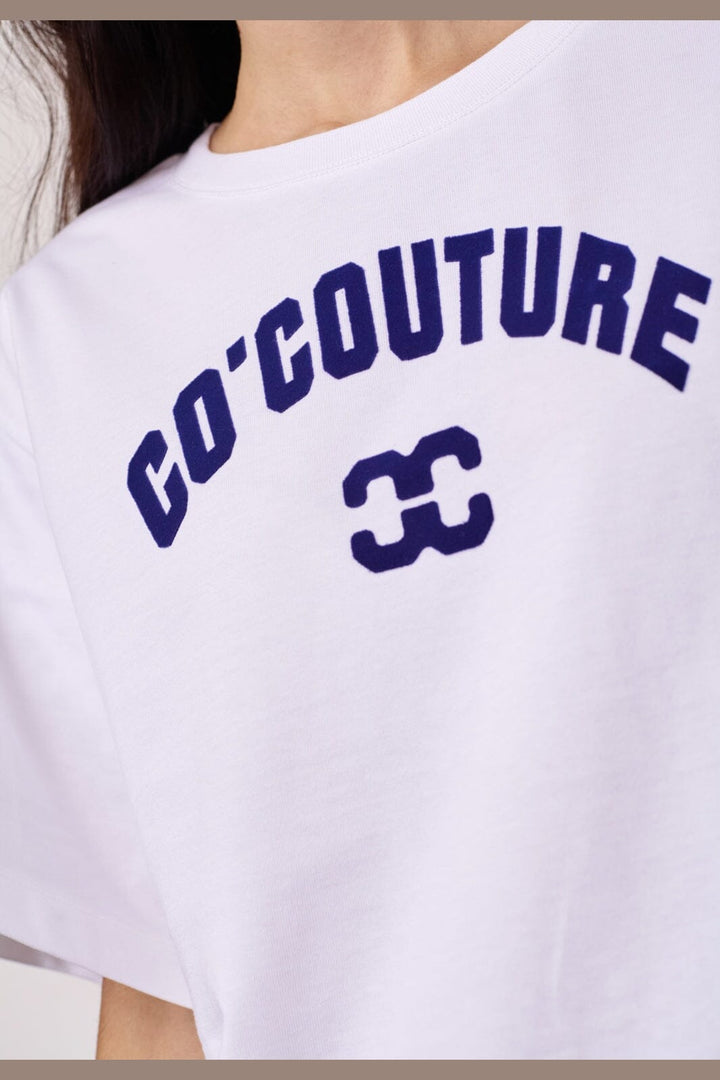 Co´Couture - 43013 Zengacc Tee O-Neck 500108 - 10011 - White - Blue