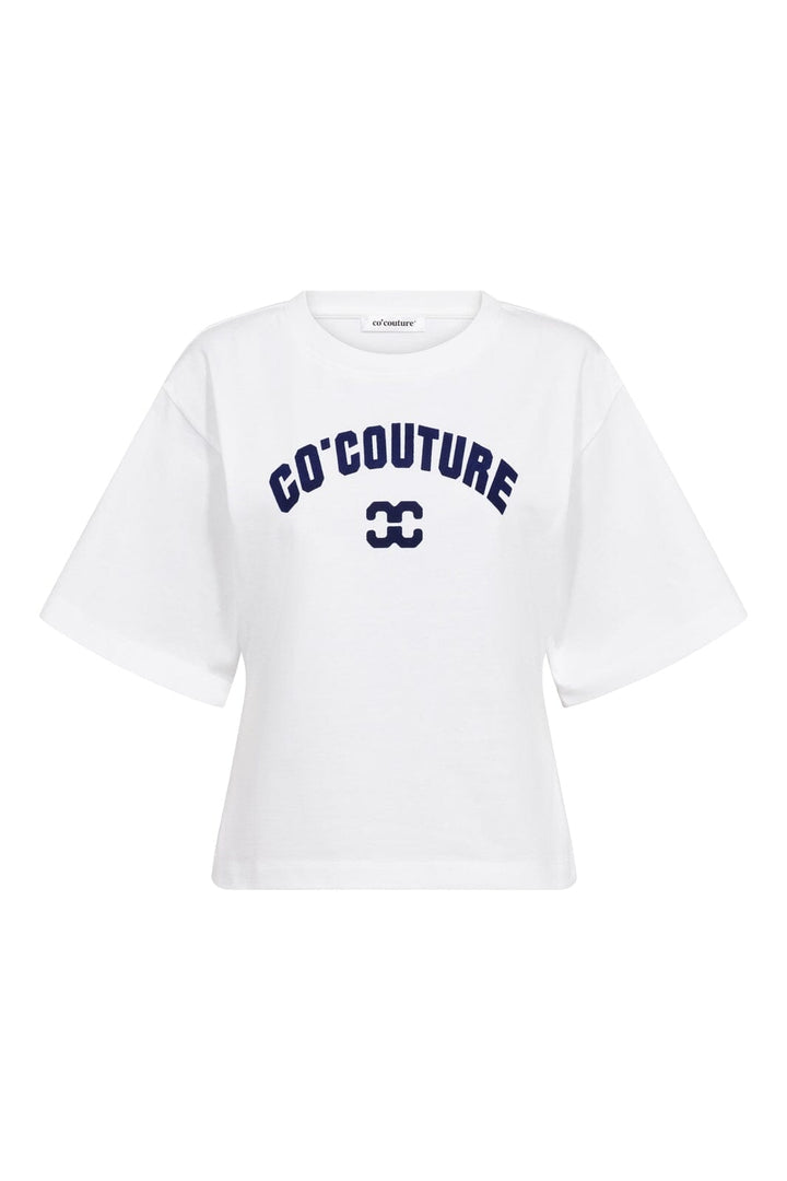 Co´Couture - 43013 Zengacc Tee O-Neck 500108 - 10011 - White - Blue