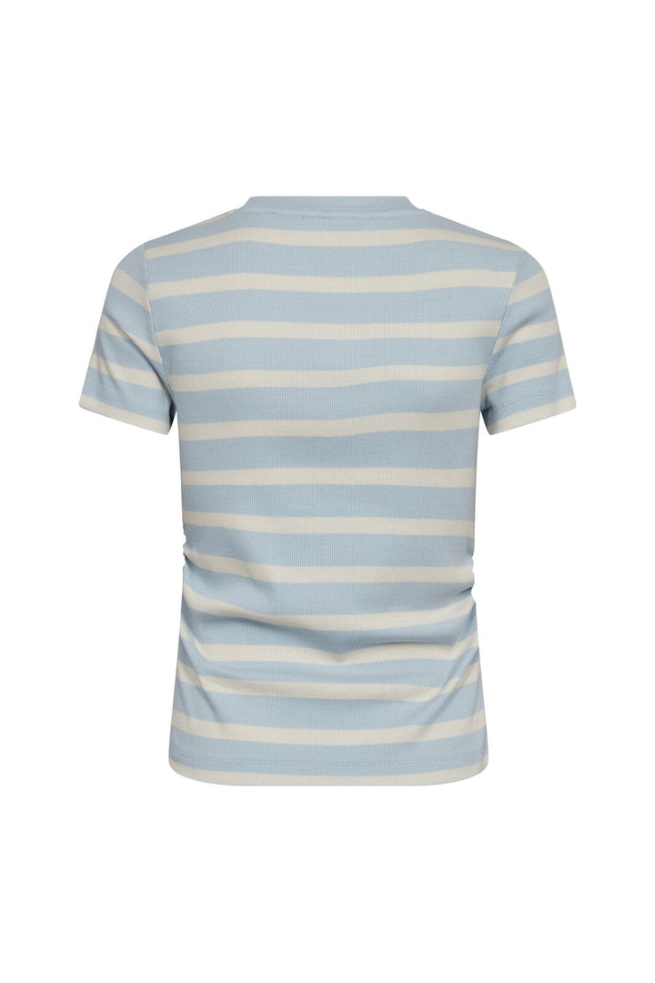 Co´Couture - 43015 Grannycc Gathering Stripe Tee 503903 - 00030 - Offwhite/Paleblue
