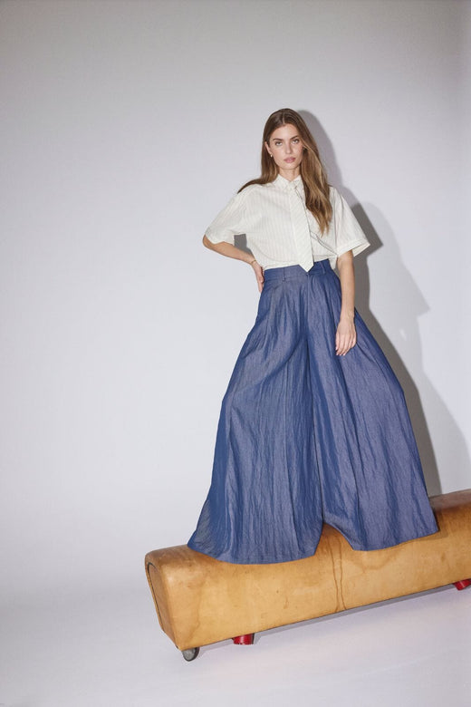 Co´Couture - Abiolacc Skirt Pant 41123 - 552 - Denim Blue Bukser 