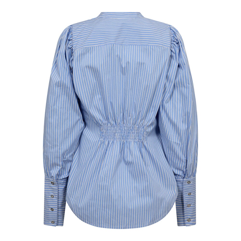 Co´couture - Addiecc Stripe V-Shirt 35582 - 23 Pale Blue Skjorter 