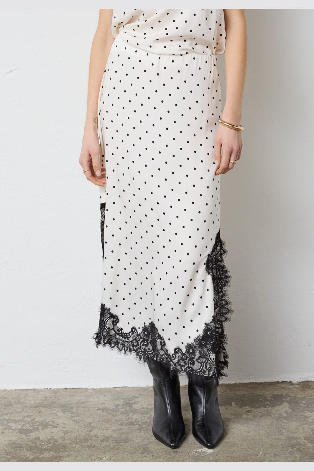Co´Couture - Amelicc Dot Lace Skirt 44039 - 11 - Off White