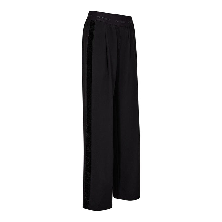 Co´Couture - Aminacc Logo Shimmer Pant 31668 - 96 - Black Bukser 