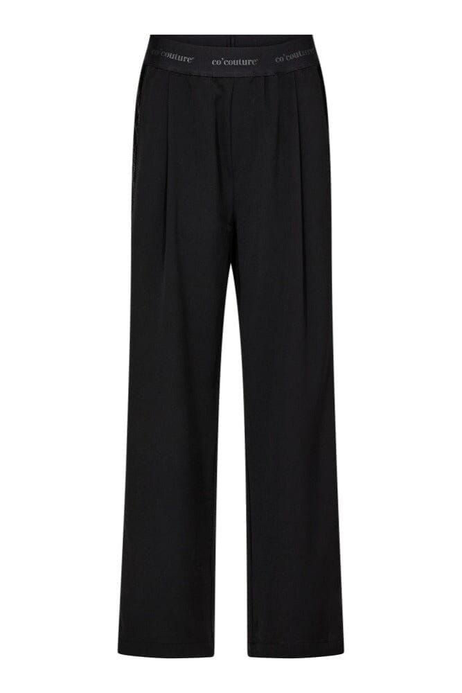 Co´Couture - Aminacc Logo Shimmer Pant 31668 - 96 - Black Bukser 