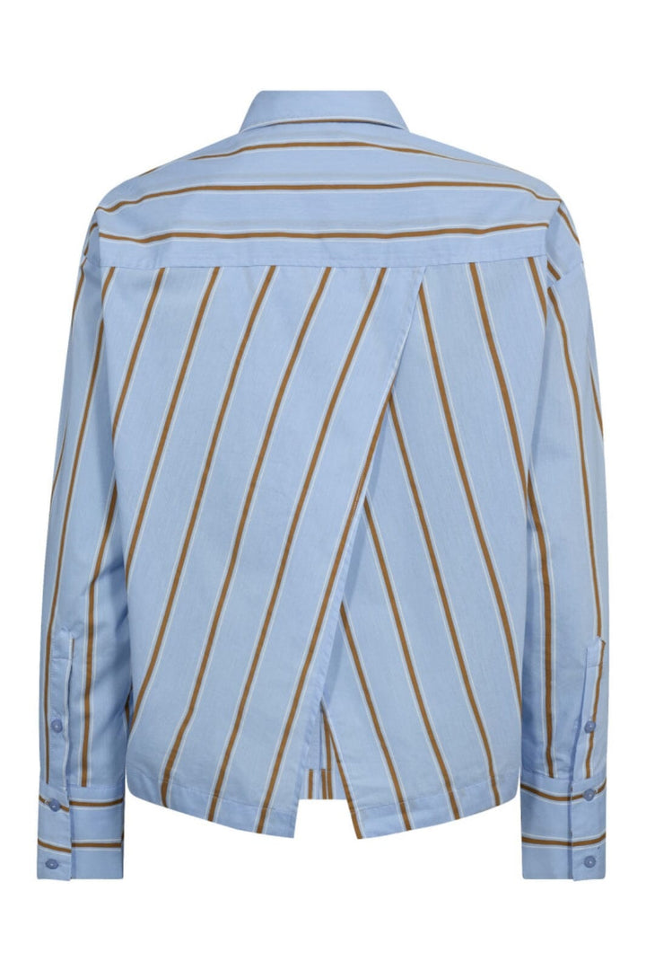 Co´Couture - Amoracc Stripe Tie Shirt 35918 - 23 - Pale Blue