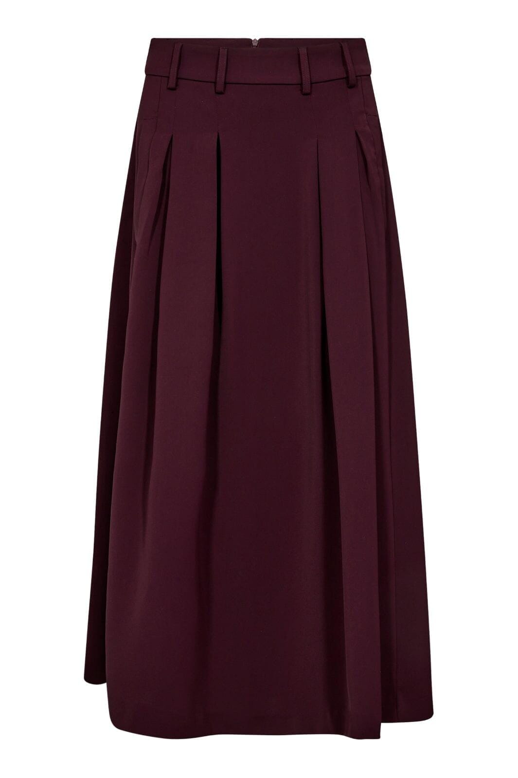 Co´Couture - Anyacc Pleat Skirt 34178 - 87 - Winered