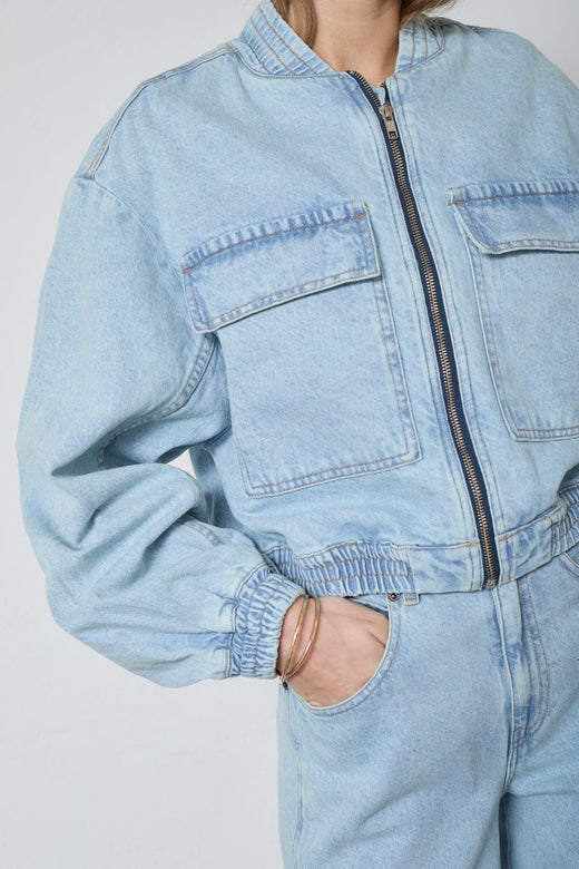 Co´Couture - Aronacc Wide Jeans 41029 - 23 - Pale Blue