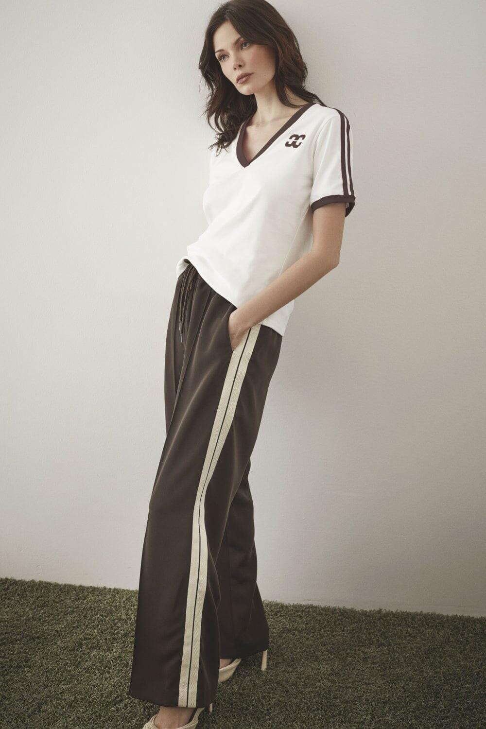 Forudbestilling - Co´Couture - Axelcc Panel Pant 31582 - 83 - Mocca Bukser 
