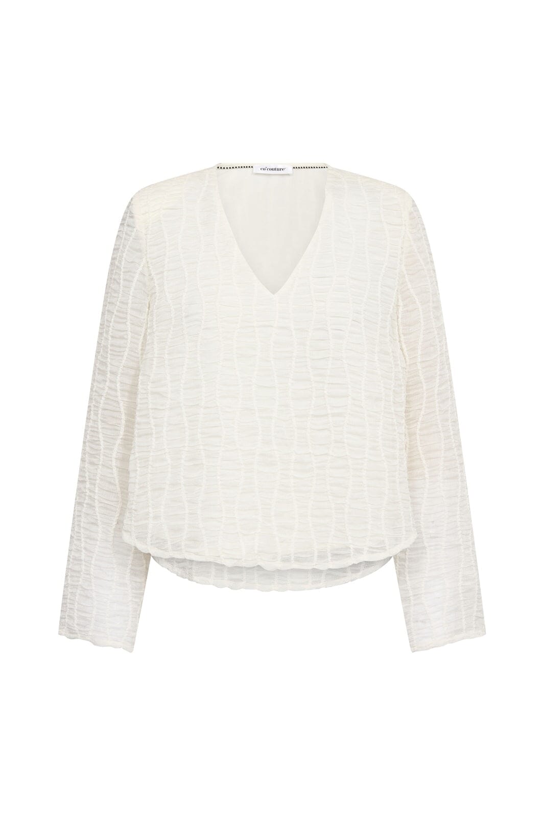 Co´Couture - Baltacc Padded V-Blouse 500258 - 10002 - Off-White