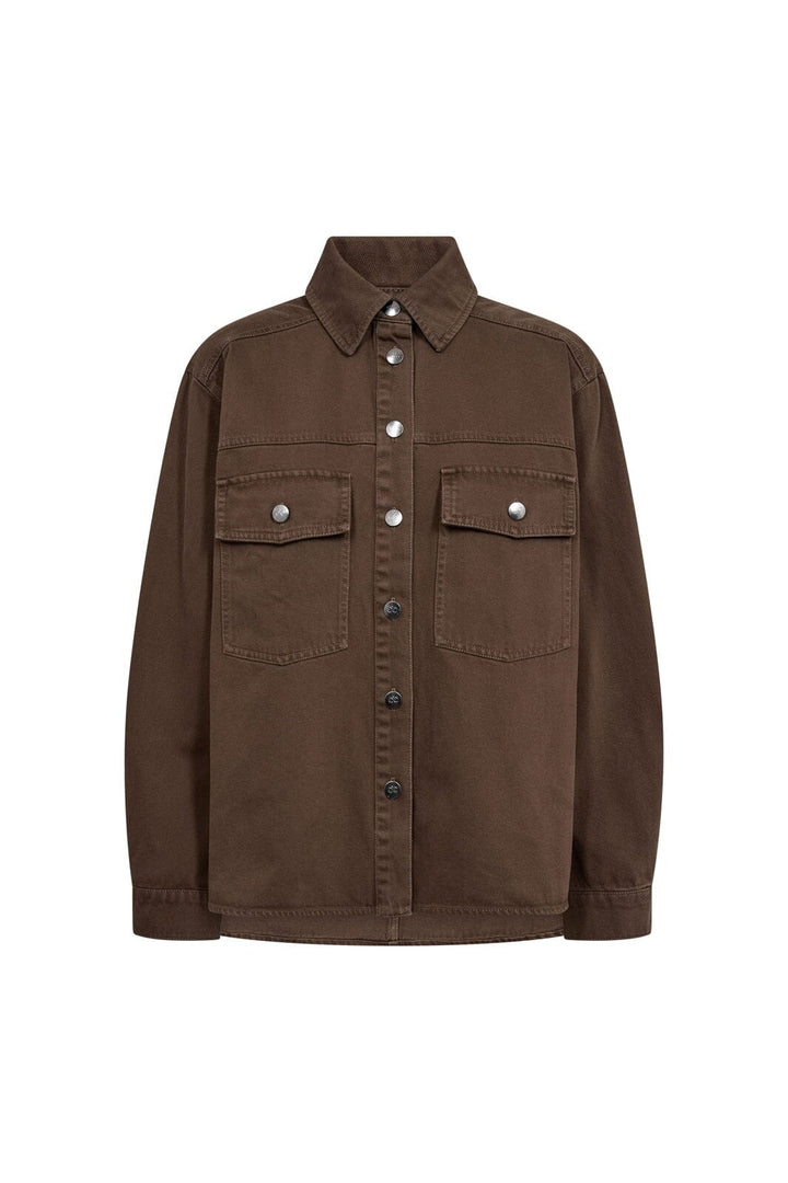 Co´Couture - Beltoncc Denim Shirt 500261 - 20003 - Dark Brown