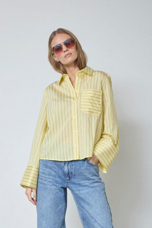 Co´Couture - Blainecc Bell Sleeve Shirt 45054 - 171 - Paleyellow Skjorter 