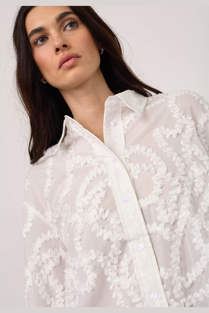 Co´Couture - Brynncc Structure Shirt 500296 - 10001 - White