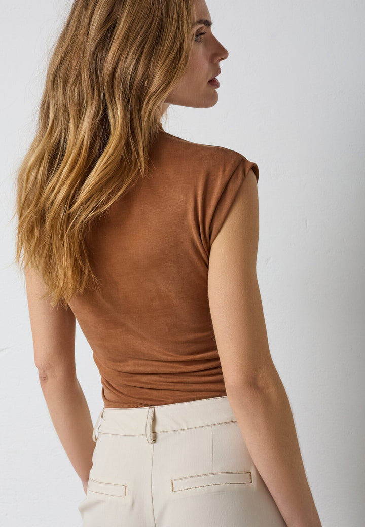 Co´Couture - Camillacc Tee 33164 - 35 - Suntan T-shirts 
