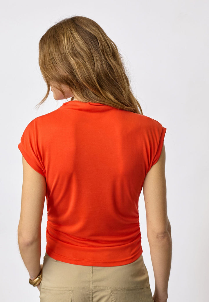 Co´Couture - Camillacc Tee 33164 - 66 - Flame T-shirts 