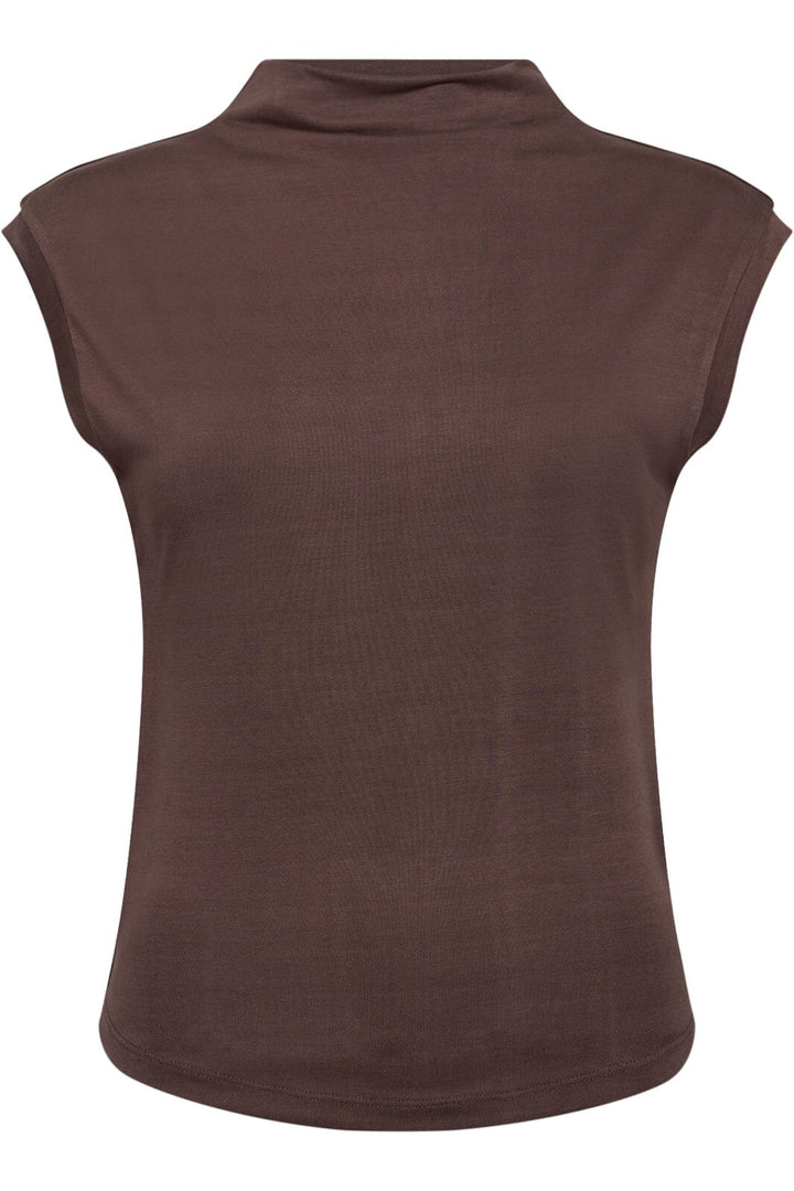 Co´Couture - Camillacc Tee 33164 - 83 - Mocca