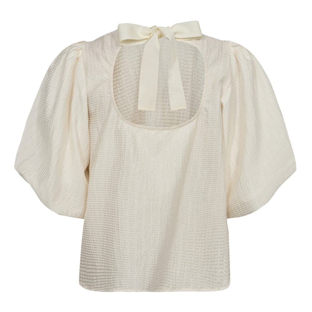Co´couture - Cassandracc Bow Blouse 35555 - 11 Off White Skjorter 