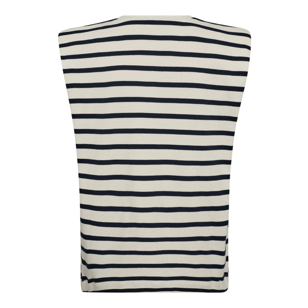 Co´couture - Classiccc Stripe Ed Tee 33077 - 11 Off White T-shirts 