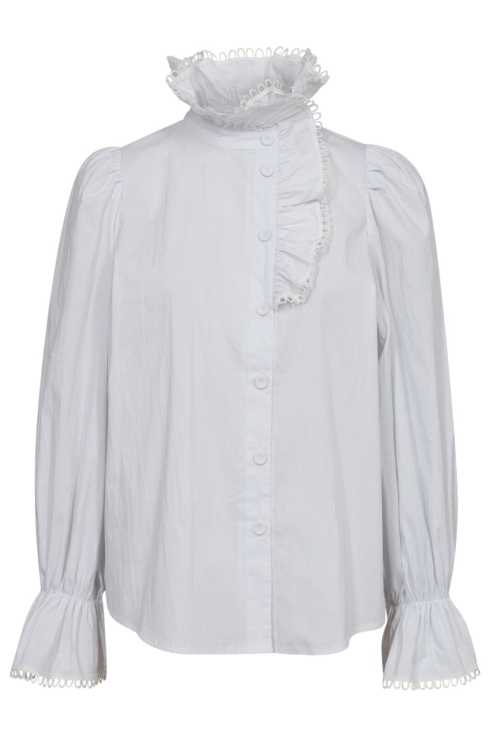 Co´couture - Cocc Crisp Frill Placket Shirt 35554 - 4000 White Skjorter 