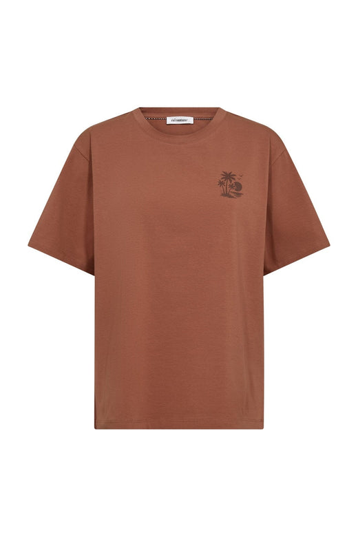 Co´Couture - Coco Beachcc Box Tee 43022 - 80 - Chocolate
