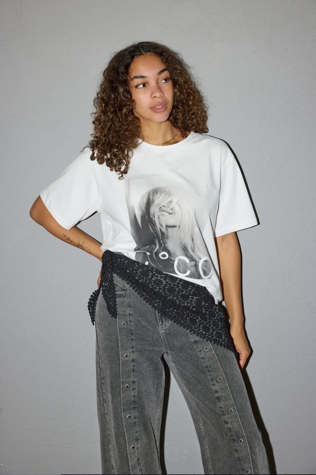 Co´Couture - Cococc Chic Box Tee 43023 - 4000 - White T-shirts 