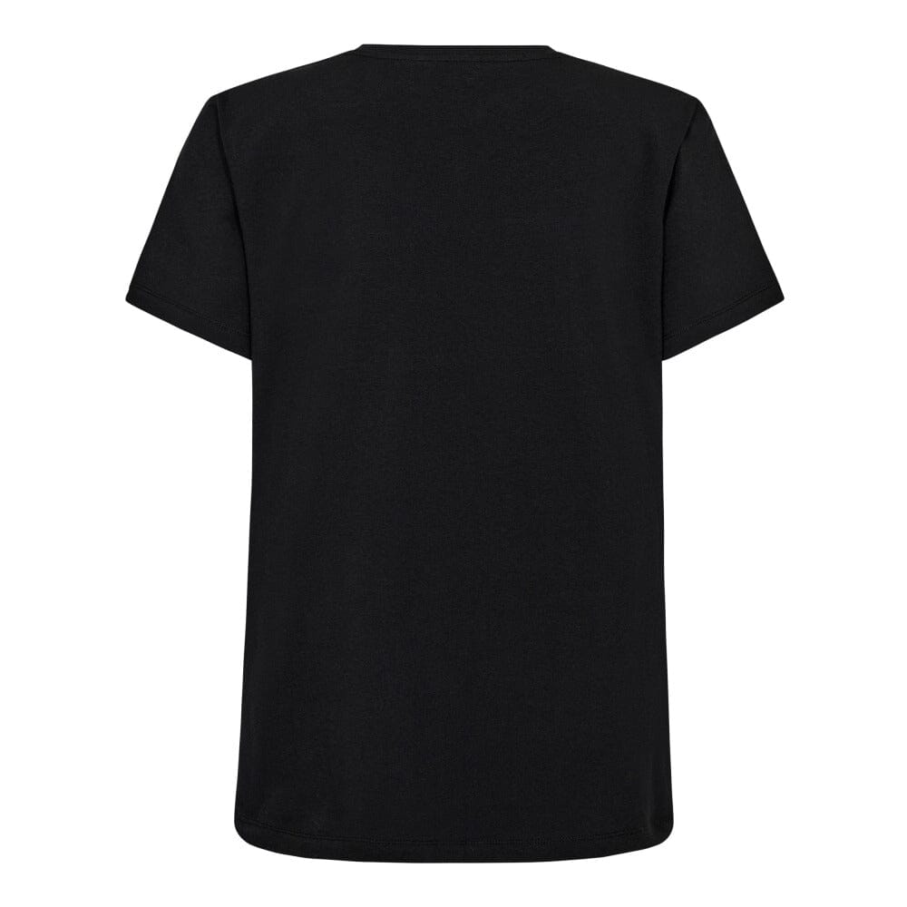 Co´Couture - Co'Couturecc Foil Tee 33198 - 96 - Black T-shirts 