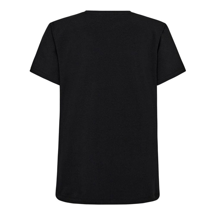 Co´Couture - Co'Couturecc Foil Tee 33198 - 96 - Black T-shirts 