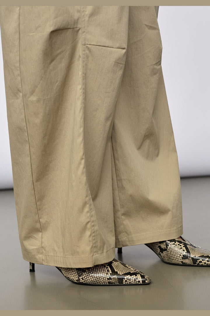 Co´Couture - Cottoncc Crisp Barrel Pant 41194 - 131 - Mushroom