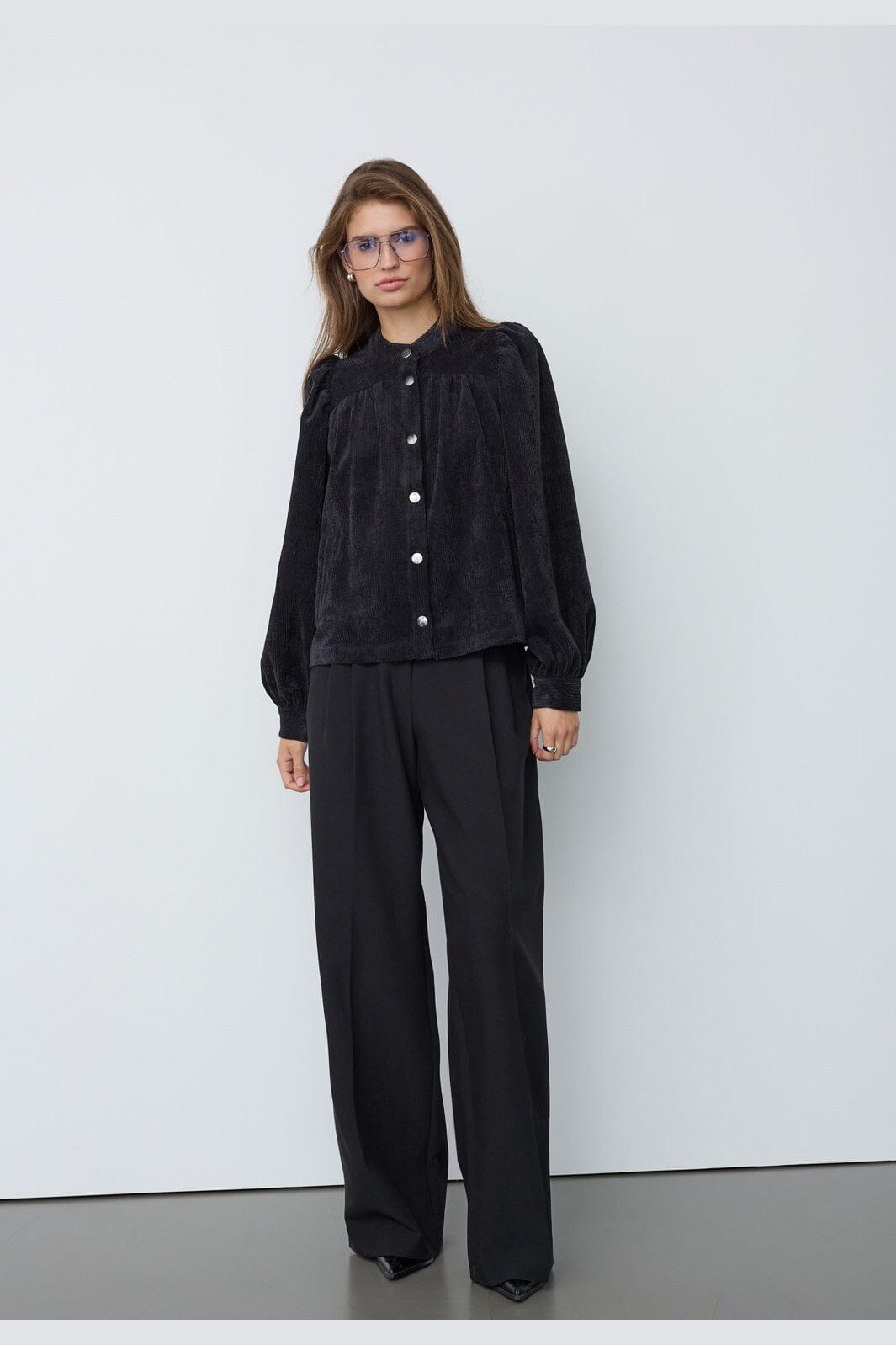 Co´Couture - Daisycc Cord Shirt 500586 - 65001 - Black