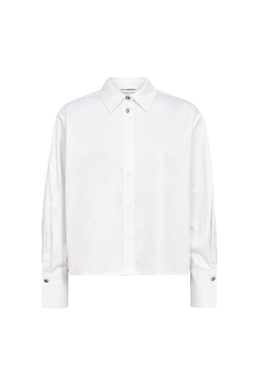 Co´Couture - Daliacc Sleeve Pleat Shirt 500539 - 10001 - White